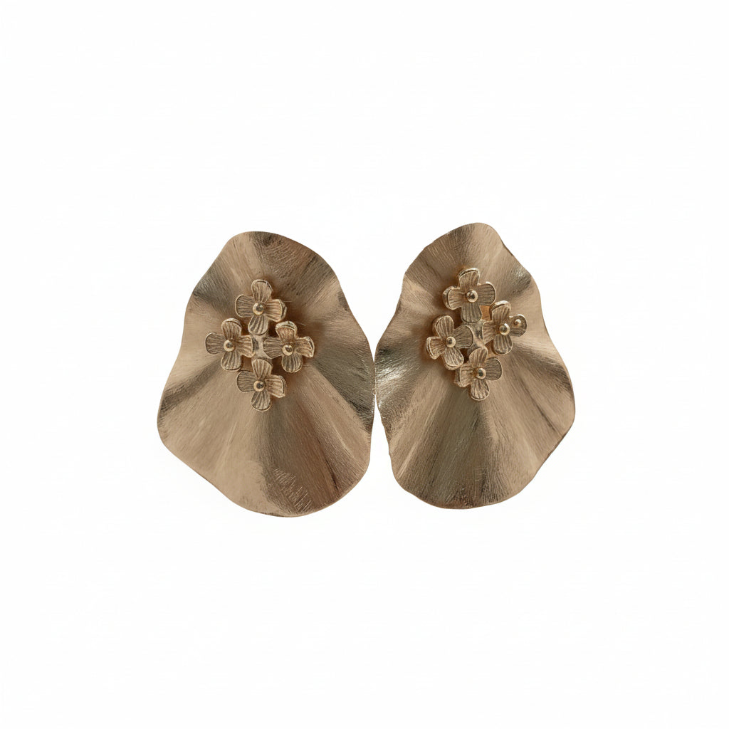 EARRING PETALO DORADO