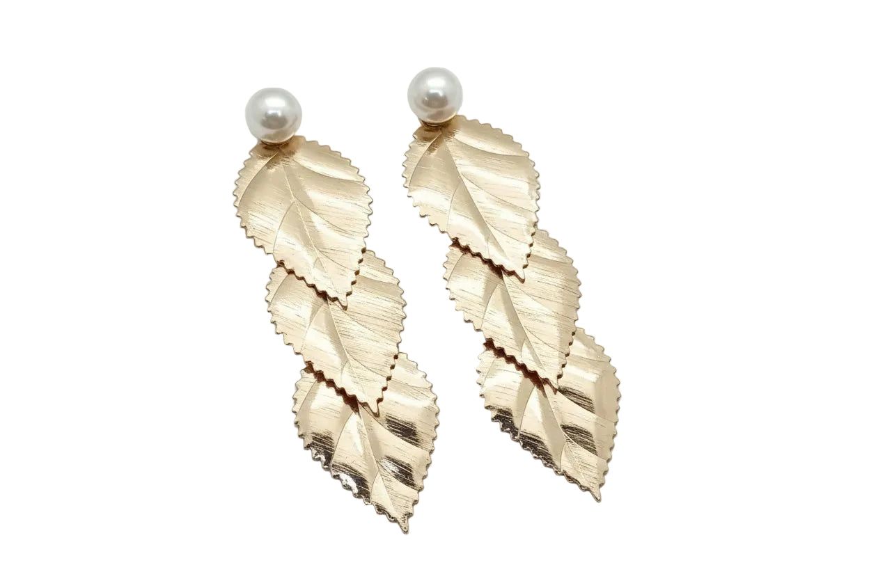 EARRINGS HOJAS DORADAS