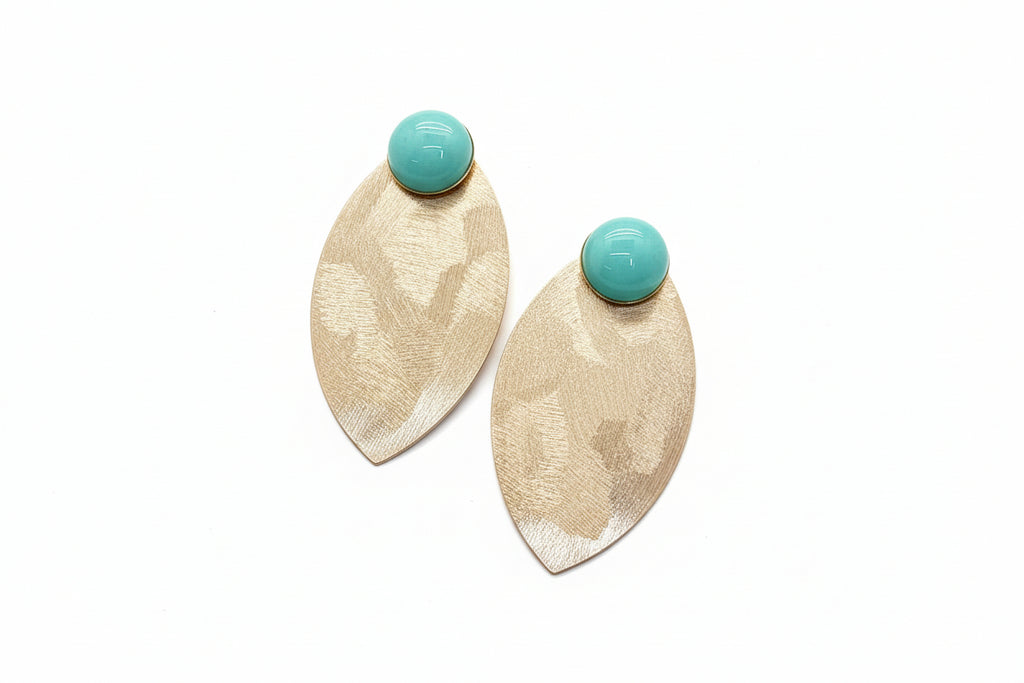 EARRINGS STONE BLUE