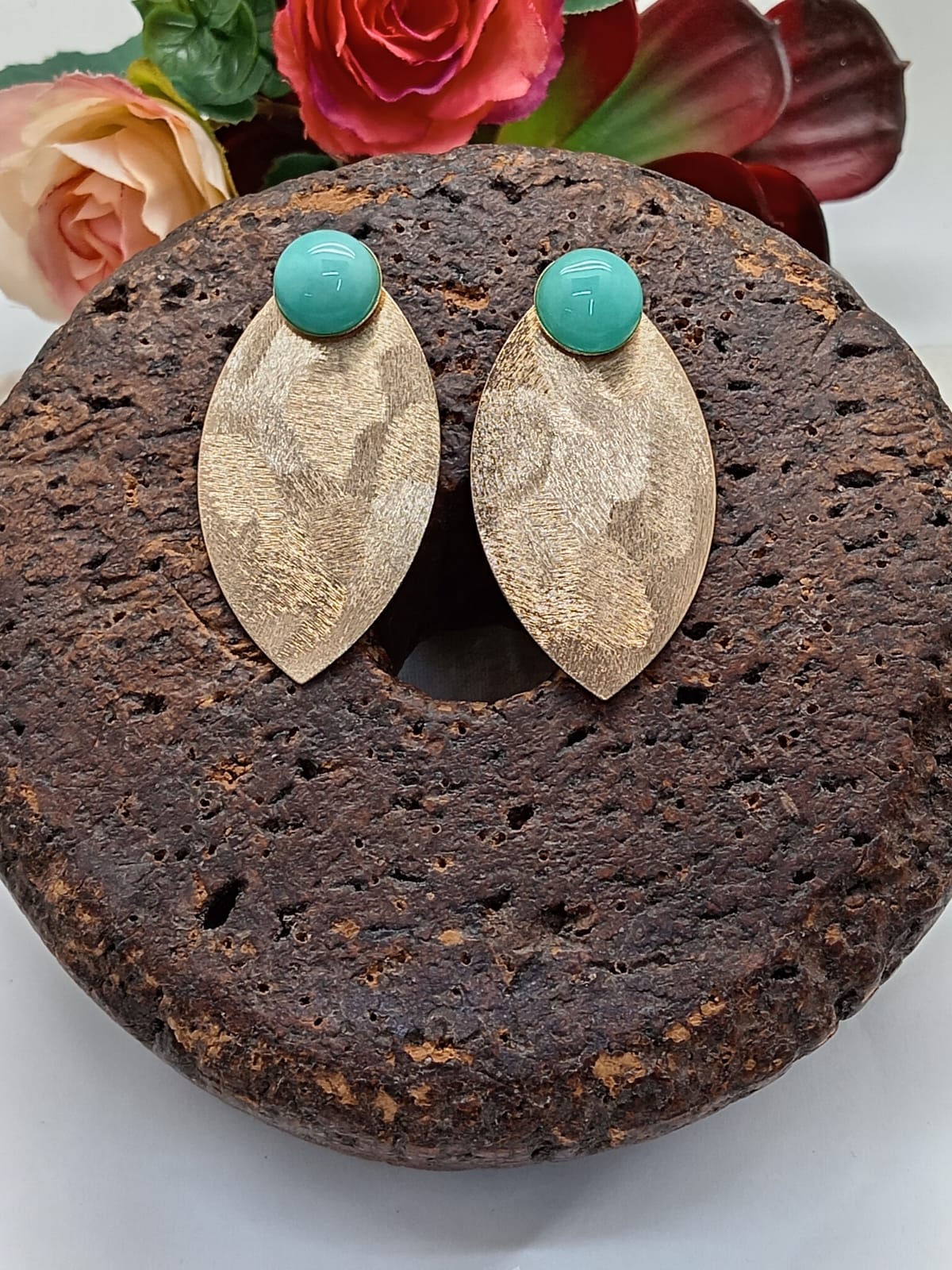 EARRINGS STONE BLUE