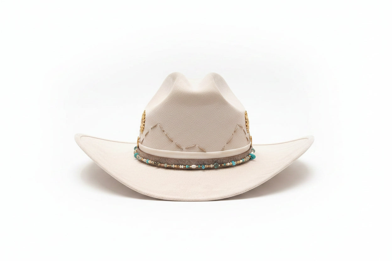 HAT GAMUZA BLANCO MON, PIEDRA, SOL