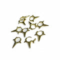 GOLD EARRINGS WITH SPIKES