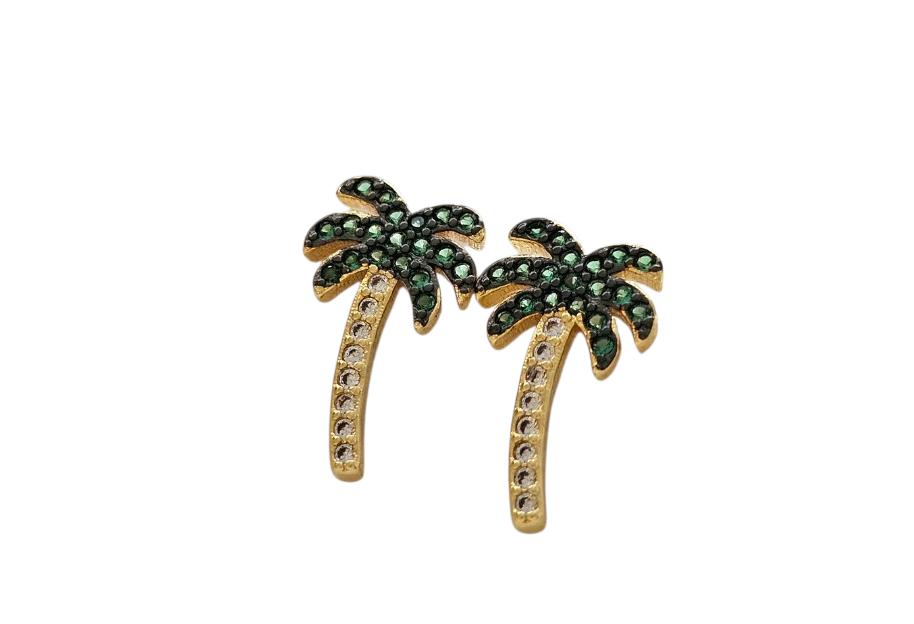 SPARKLY PALM TREE EARRINGS