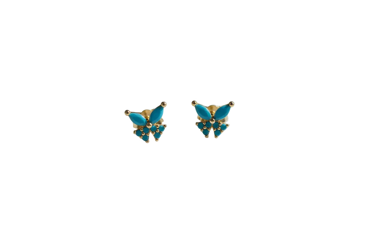 BLUE BUTTERFLY EARRINGS