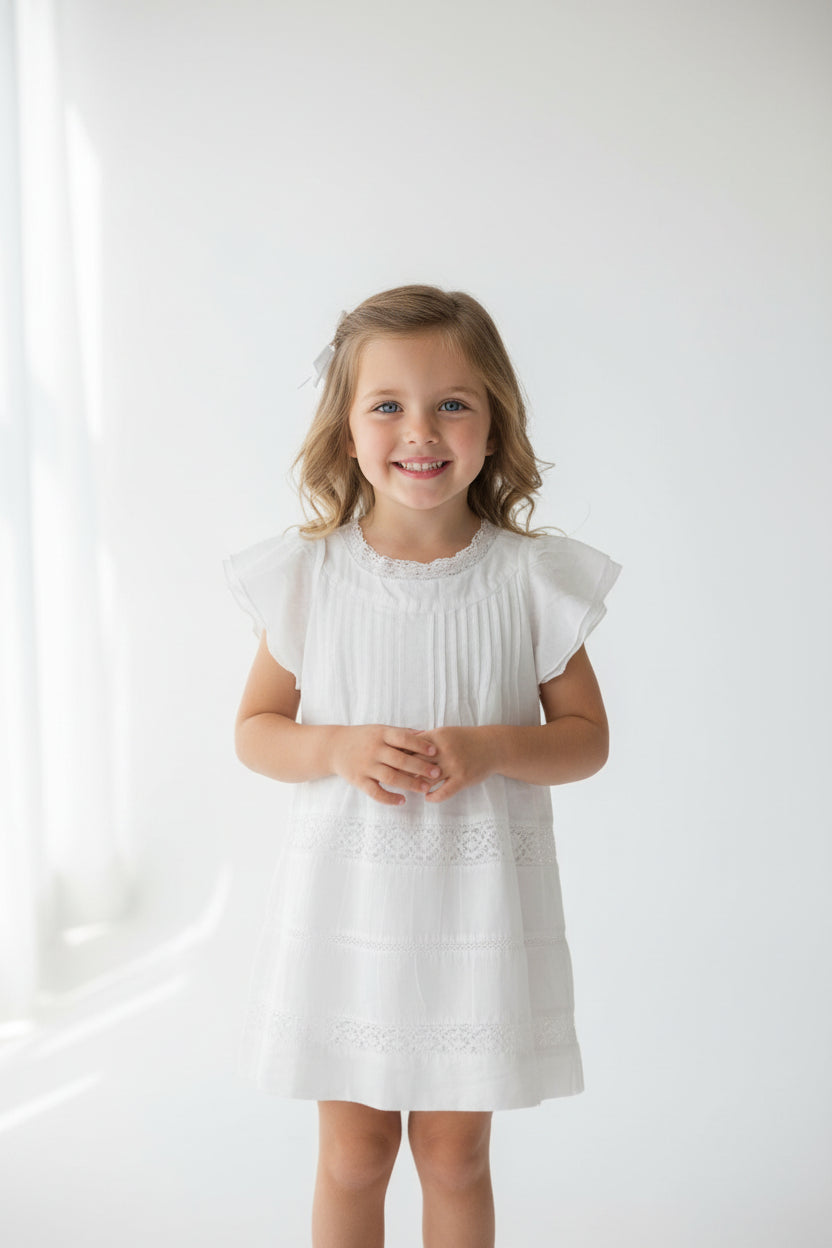 BLOUSE FOR GIRL WHITE EMBROIDERED