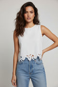 TOP EMBROIDERED WHITE