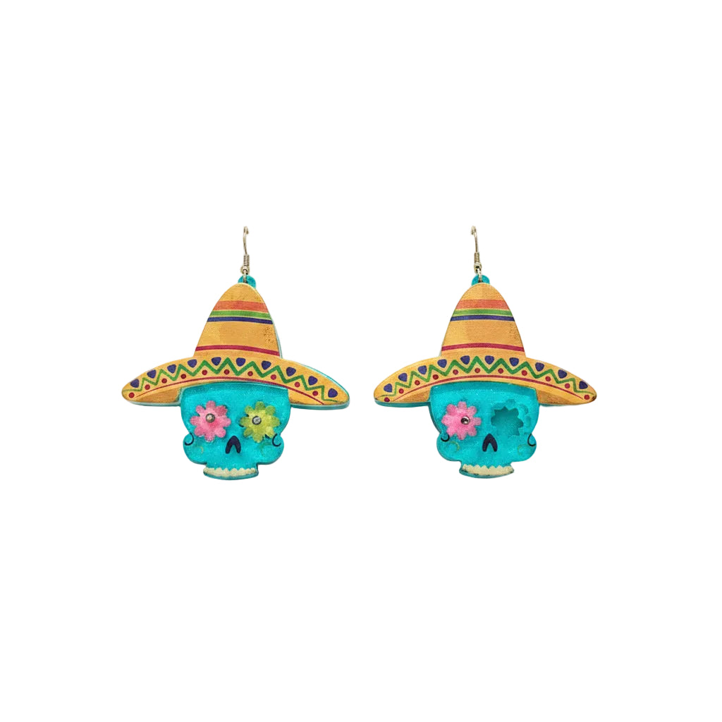 COLORFUL SKULL EARRINGS
