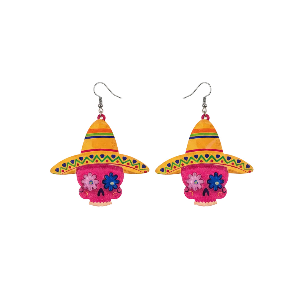 COLORFUL SKULL EARRINGS