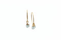 moonstone gold over silver earwire earrigs