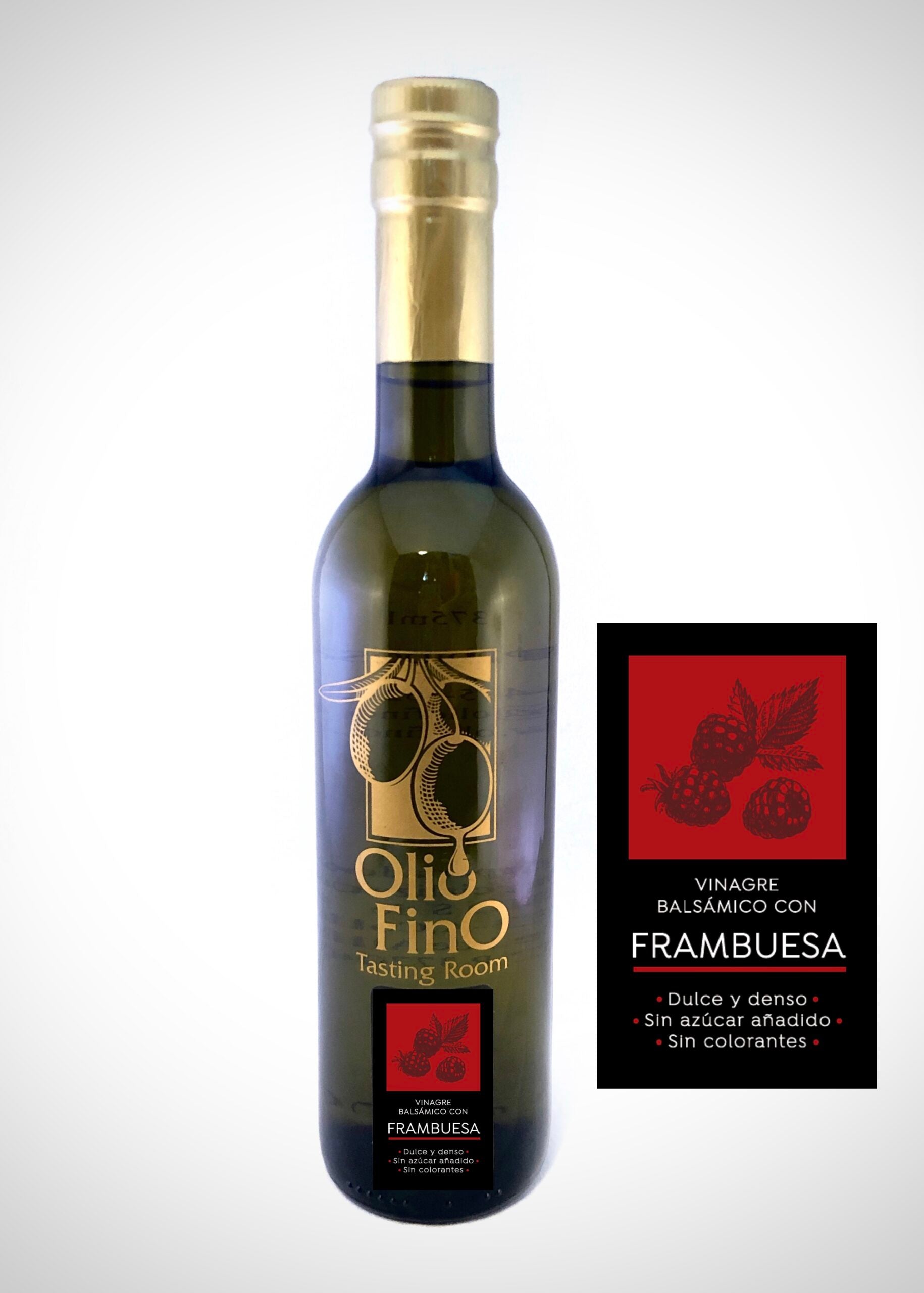 VINAGRE BALSAMICO OSCURO AÑEJADO CON FRAMBUESA  375ML