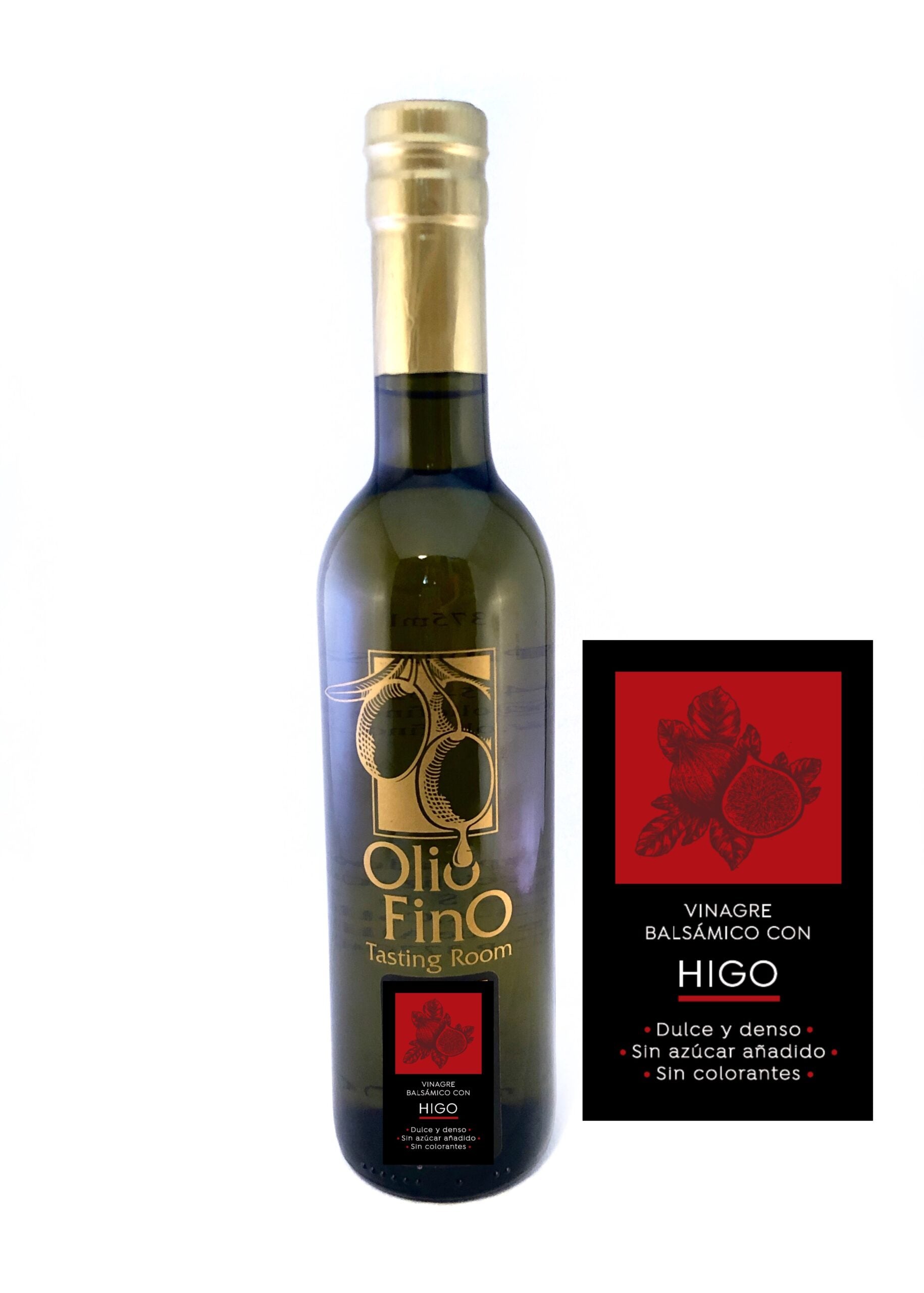 VINAGRE BALSAMICO OSCURO AÑEJADO CON HIGO 375ML