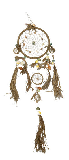 Seashell/Palm Straw Dreamcatcher