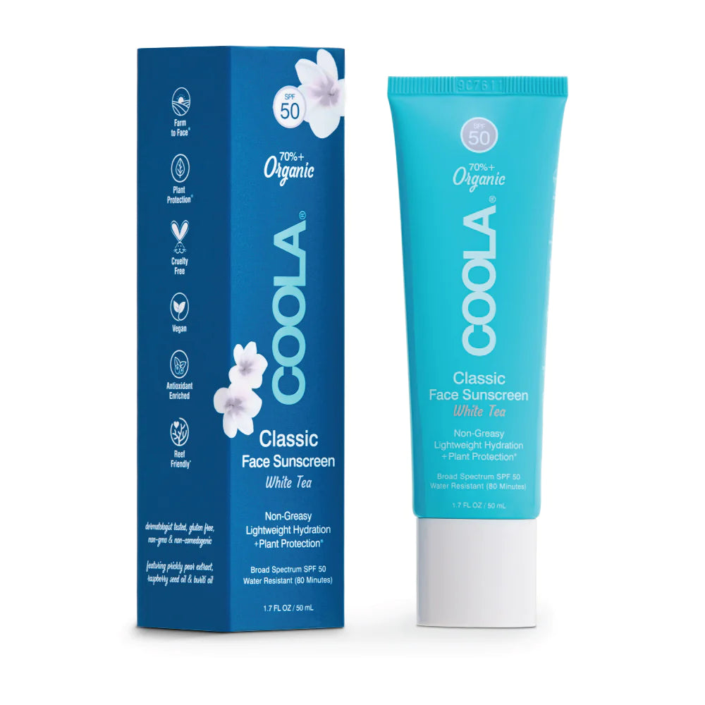 Classic Face Organic Sunscreen Lotion SPF 50 - white tea