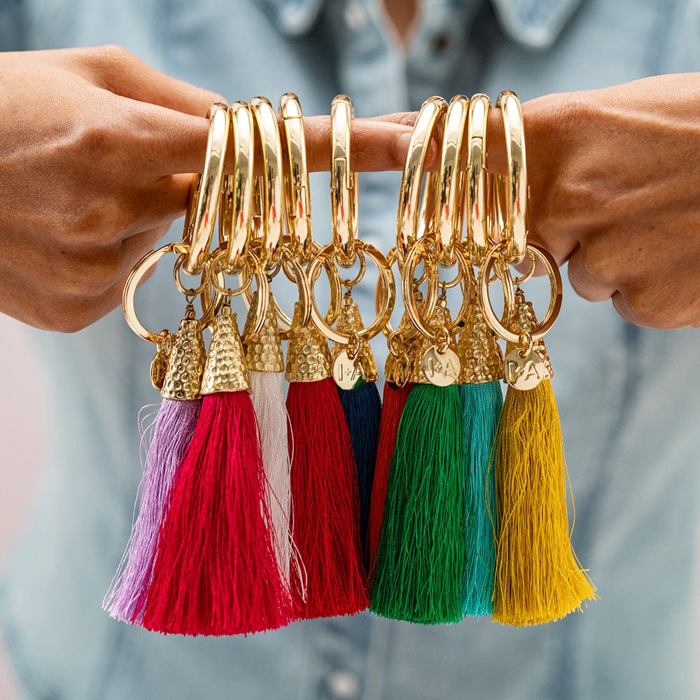 ELOISE TASSEL BAG CHARM MULTICOLOR - Sax Style
