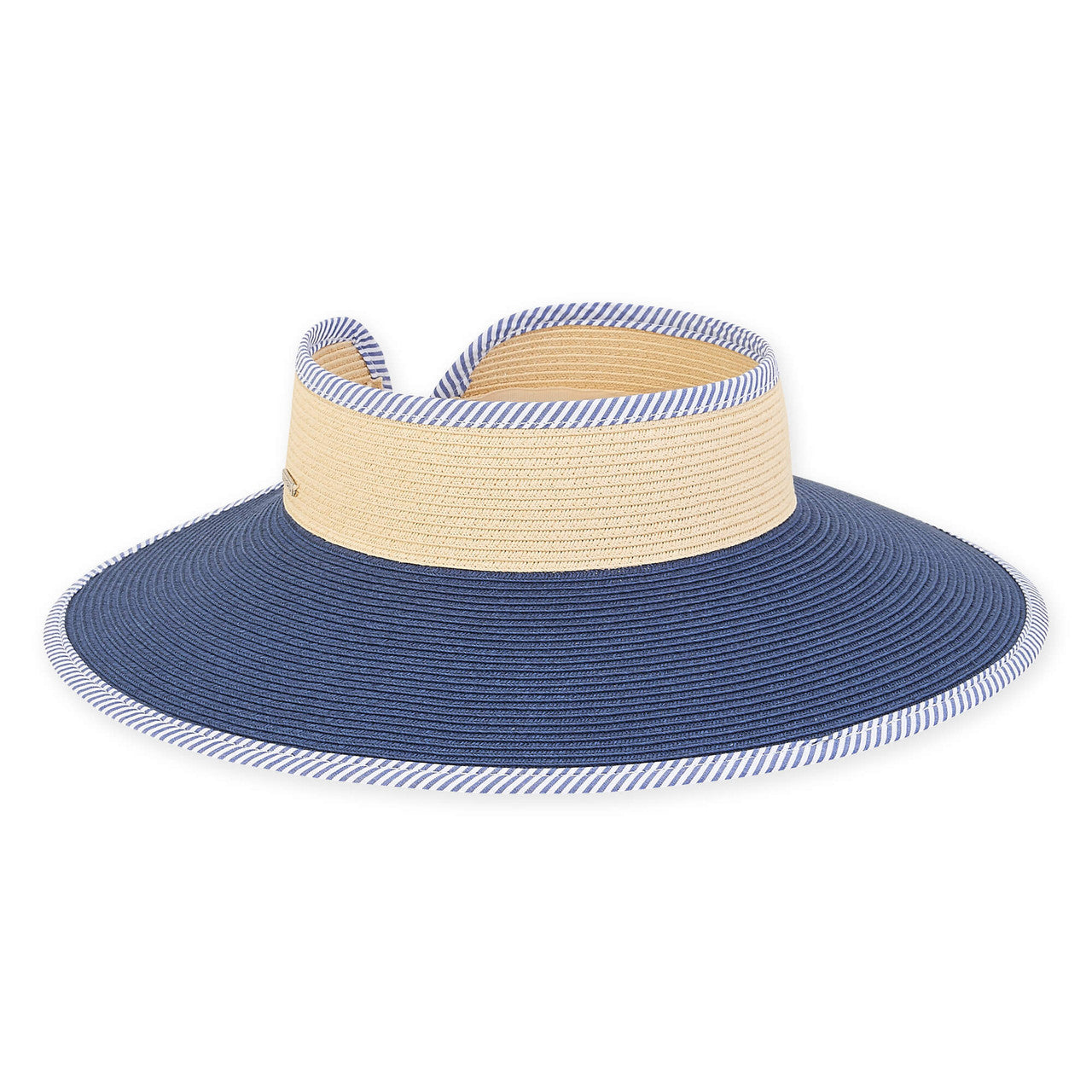 PAPER BRAID ROLL UP VISOR HAT