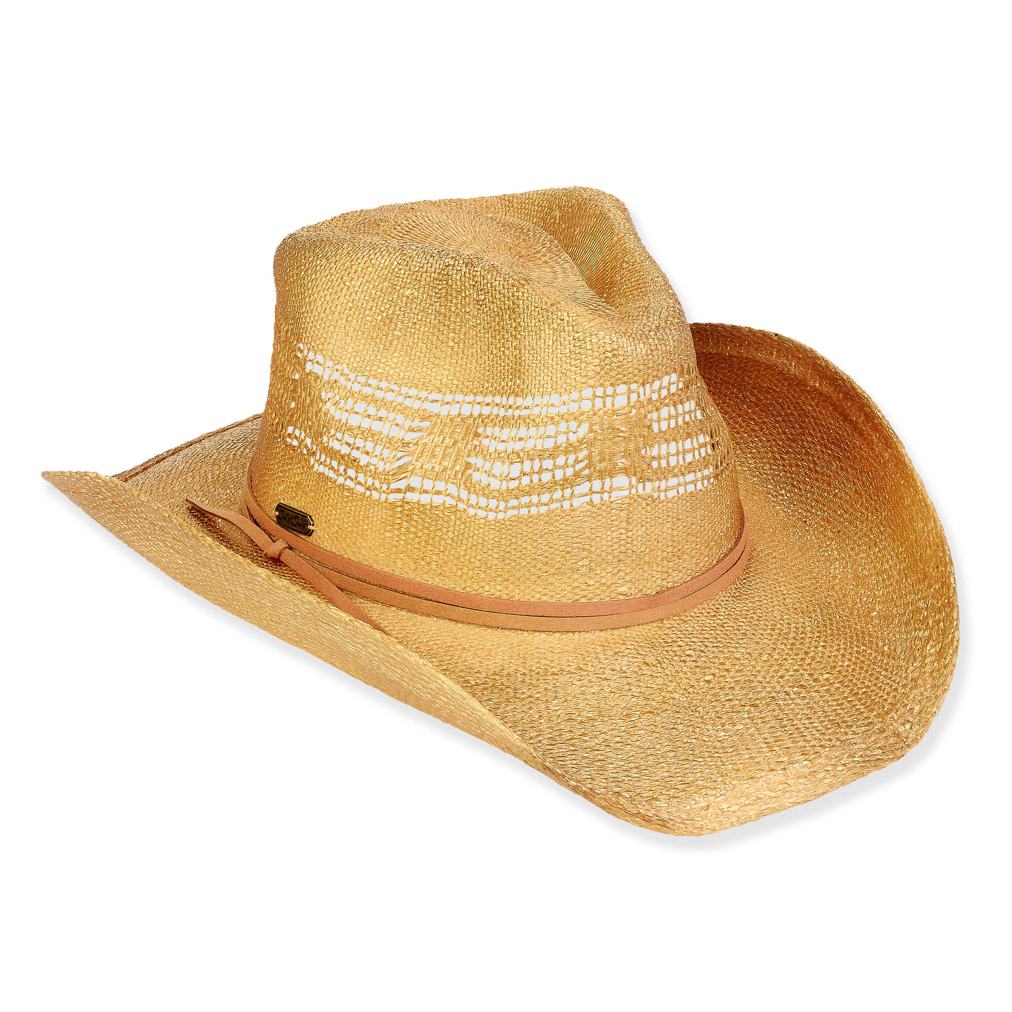 Women's Gold, Toyo Western, Brim Hat