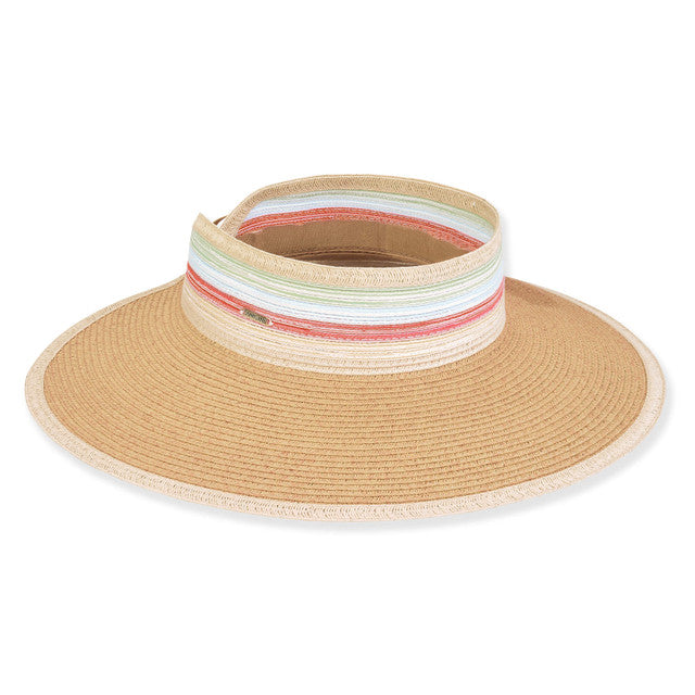 Women's Poly Braid Visor - Sax Style