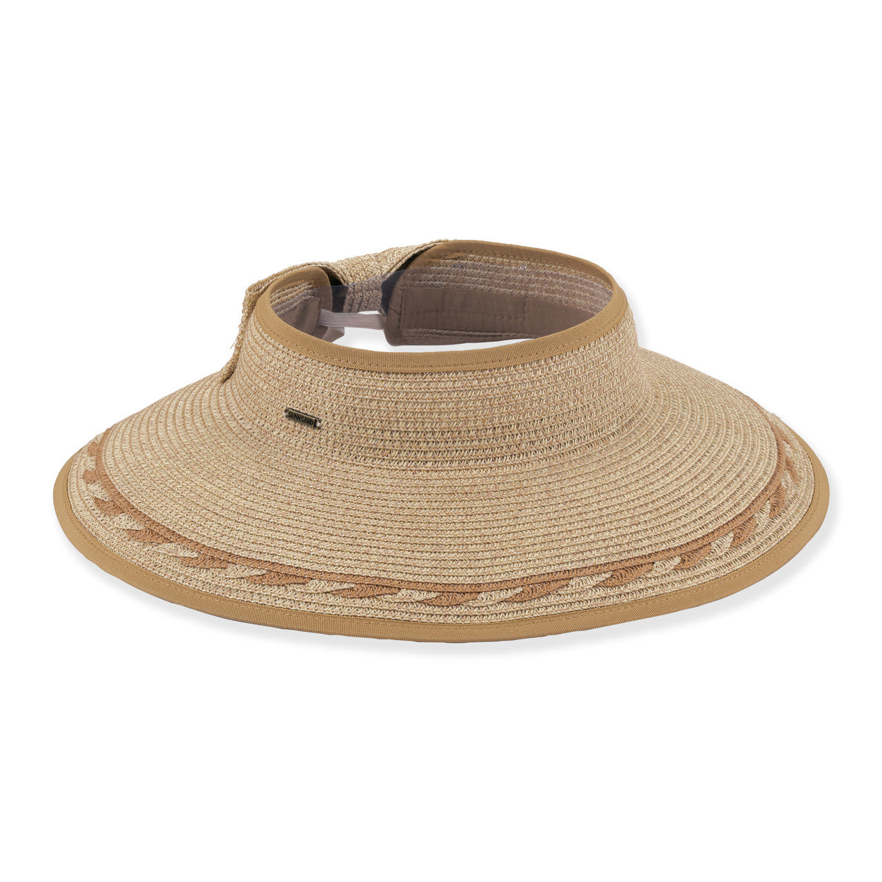 PAPER BRAID ROLL UP VISOR HAT