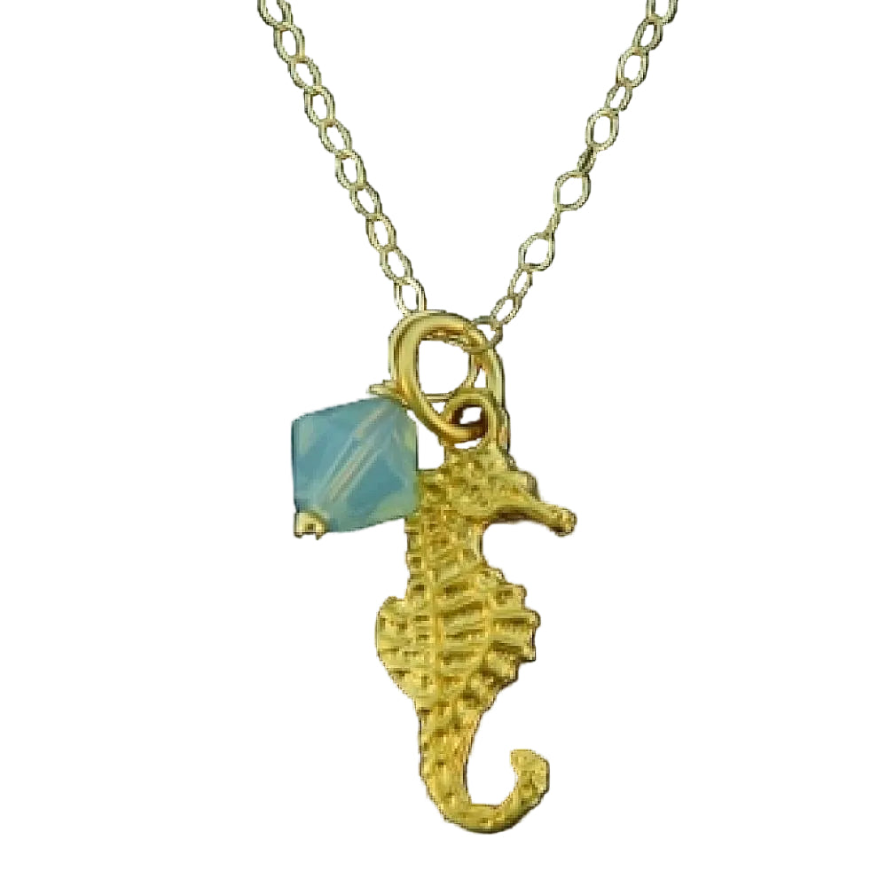 Gold Seahorse Necklace