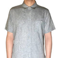 PIGMENT WASHED LINEN SHIRT - Sax Style