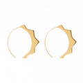 QUINN SUN THREADER EARRINGS BRASS