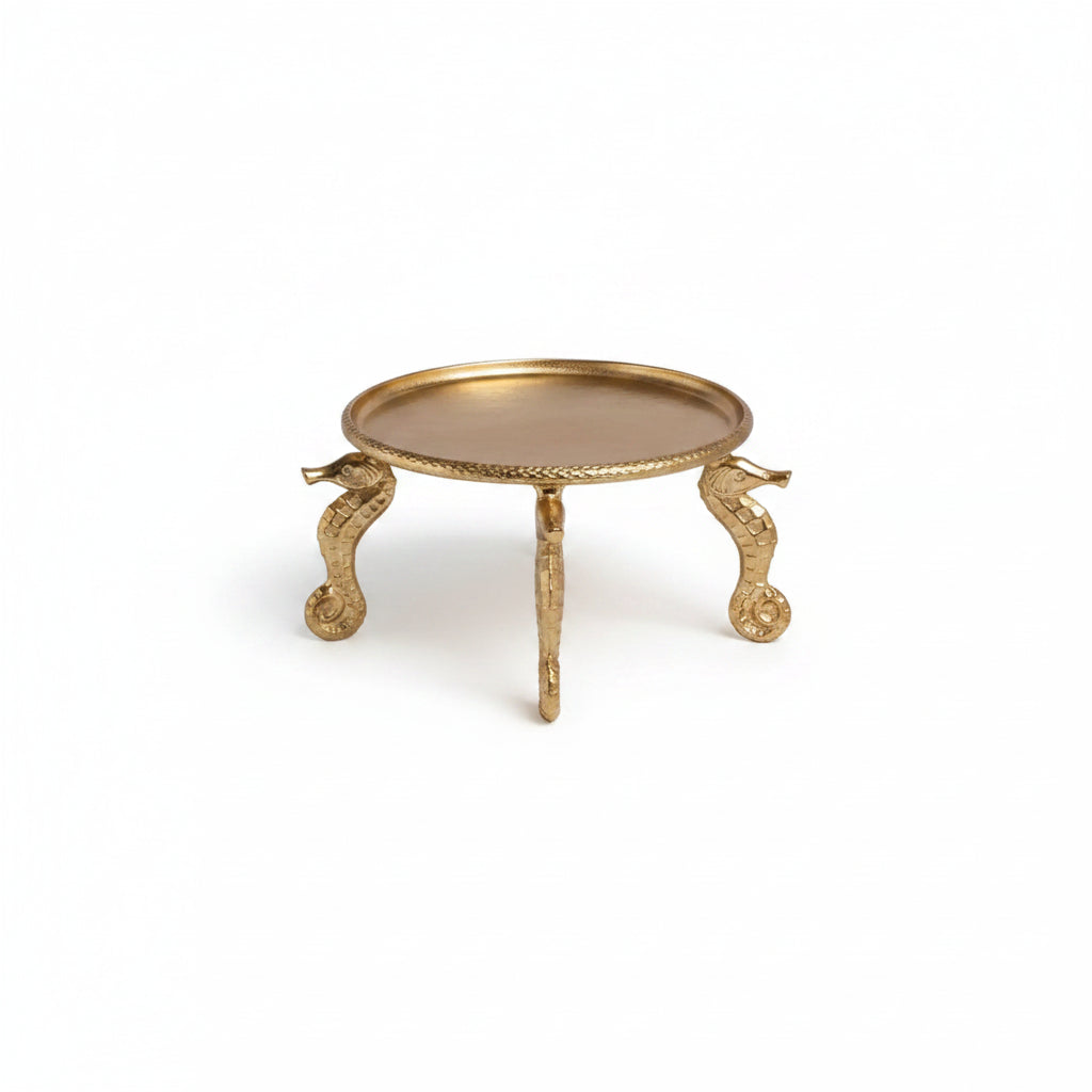 Gold Seahorse Cake Stand