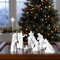 GLAZED PORCELAIN NATIVITY