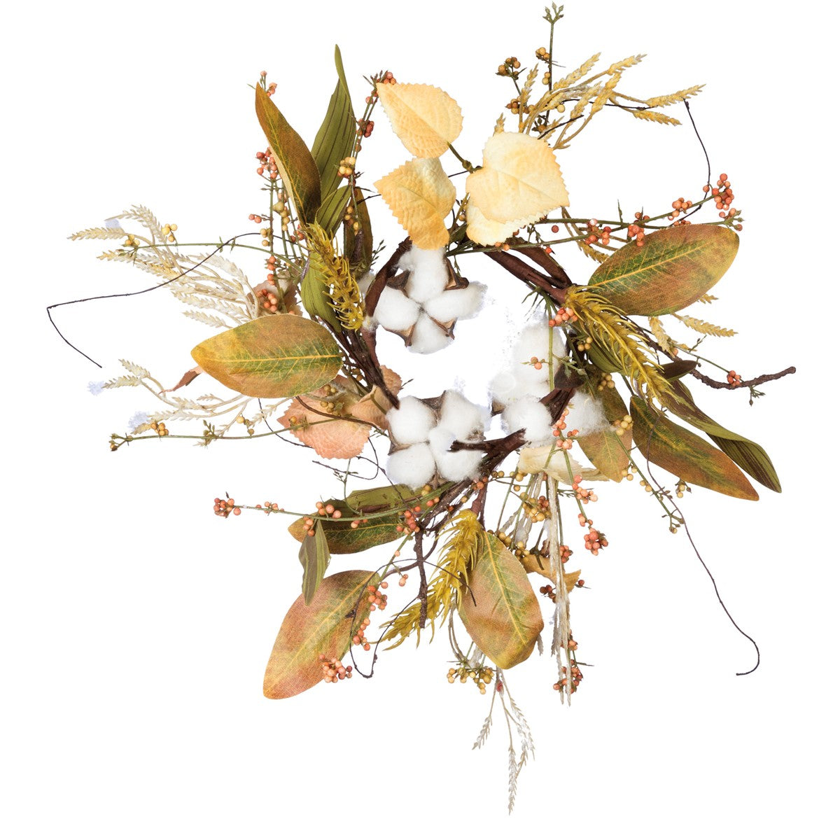 Candle Ring - Cotton & Leaves