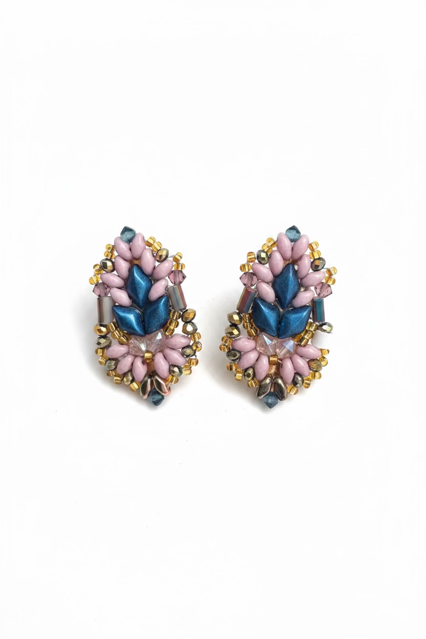 PINK STONE EARRINGS