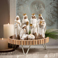 RAISED WOODEN PEDESTAL
